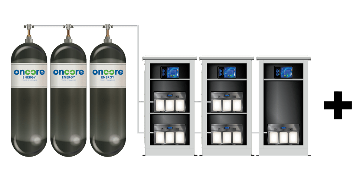 Oncore Energy hydrogen fuel system stackable power